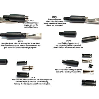 3 Pin Mini-DIN Male Inline Plug Connector