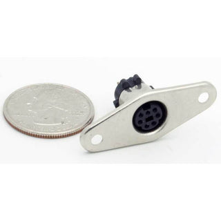 7 Pin Mini-DIN Female Panel Mount Jack