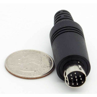 9 Pin Mini-DIN Male Inline Plug Connector