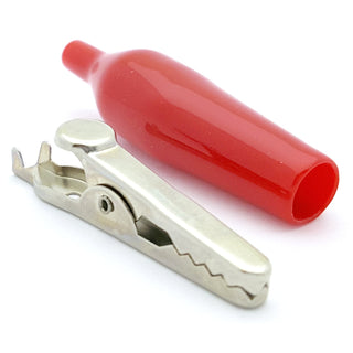 Philmore ALLIGATOR CLIPS with Plastic Boots, Large -Red 270RD