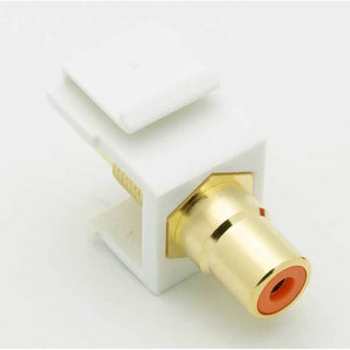 RCA Female Keystone Jack - Orange