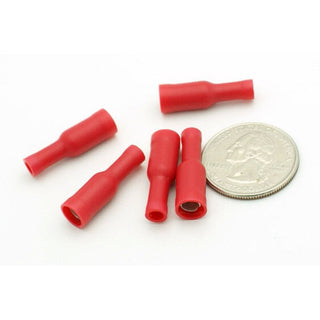 Female Bullet Connector Terminal - 22-18 AWG - .157" - 100 Pack