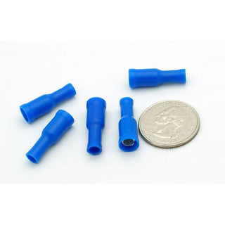 Female Bullet Connector Terminal - 16-14 AWG - .157" - 100 Pack