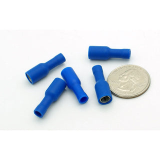 Female Bullet Connector Terminal - 16-14 AWG - .187" - 100 Pack