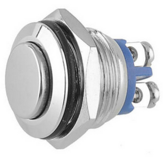 SPST Momentary Switch with Screw-down Terminals - N.O. 2A