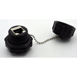 CAT6E Industrial Bulkhead Coupler w/ Dust Cap