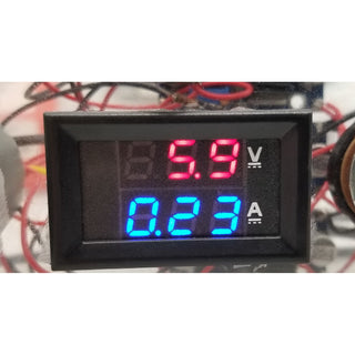 LED Volt & 10 AMP Meter (0.00 to 100 VDC 3+2 wire, 0-10A)