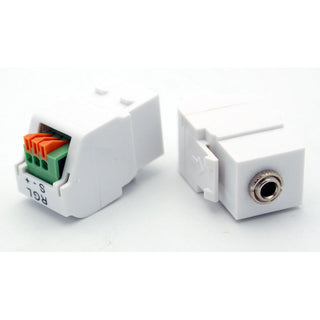 3.5mm Stereo Keystone Jack - Solderless