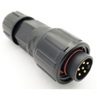 Standard Series 6 Pin Male Inline Waterproof Connector - 20 AWG