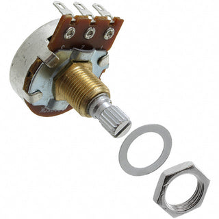 250k Ohm Logarithmic Potentiometer Carbon 1/4W Solder