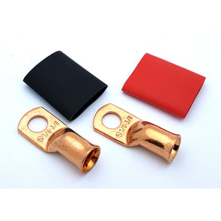 1/0 Gauge Ring Terminal Lugs 3/8" Stud (9.5mm)