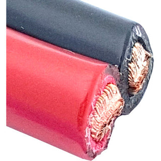 6 AWG 2 Conductor Red/Black Speaker Wire / Power Wire -USA MADE