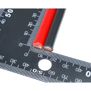 6 AWG 2 Conductor Red/Black Speaker Wire / Power Wire -USA MADE