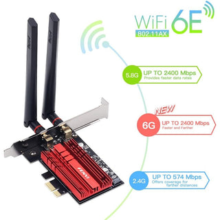 WiFi 6 PCI-E Card 6/5/2.4 GHz - AX210ngw