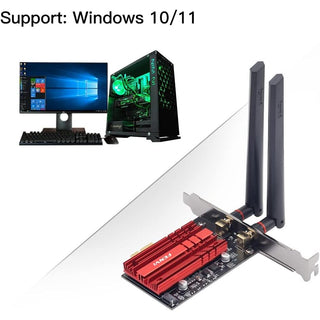 WiFi 6 PCI-E Card 6/5/2.4 GHz - AX210ngw