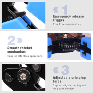 BLS, JST, JHS, KHS, Dupont Ratcheting Crimping Tool - Crimper Crimp Tool - SN-2549