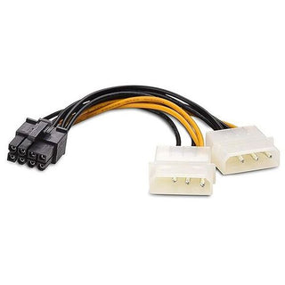 Molex 4 Pin (x2) To PCI Express 8 Pin Adapter Cable