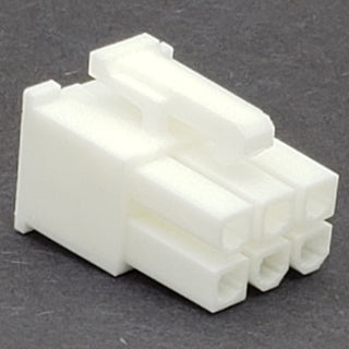 6-pin (2x3) Molex Mini Fit Jr. 0.165 MOLEX 39-01-2065 - White