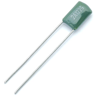 film capacitor 1200 pF ±2% 100 volts metallized polyester