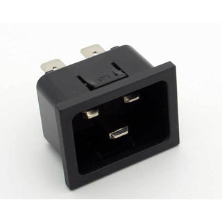 IEC C20 Jack - Snap-In Panel Mount