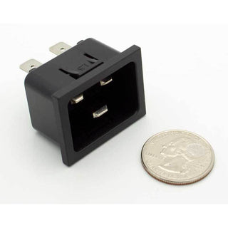 IEC C20 Jack - Snap-In Panel Mount