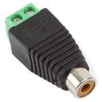 RCA FEMALE To Screw Terminal Adapter