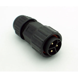 Extra Large Series 3 Pin Male Inline Waterproof Connector - 12-18 AWG