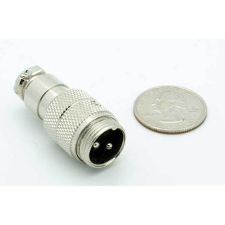 2 Pin Male Inline CB Mic Connector