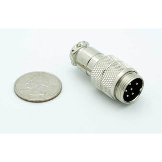 6 Pin Male Inline CB Mic Connector