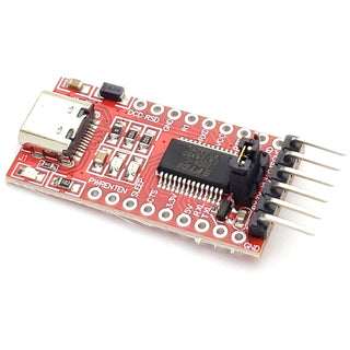 FTDI Breakout Board (USB-C to Serial / USB-C to TTL) w/Male Header Pins