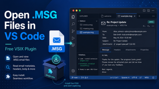 .MSG Reader for VS Code - A simple way to view the contents of Outlook .MSG files in VS Code