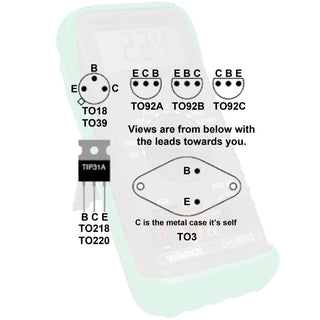 Test a transistor with a multimeter.