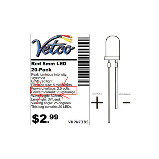 Vetco LED Resistor Calculator - Updated With A Modern Design