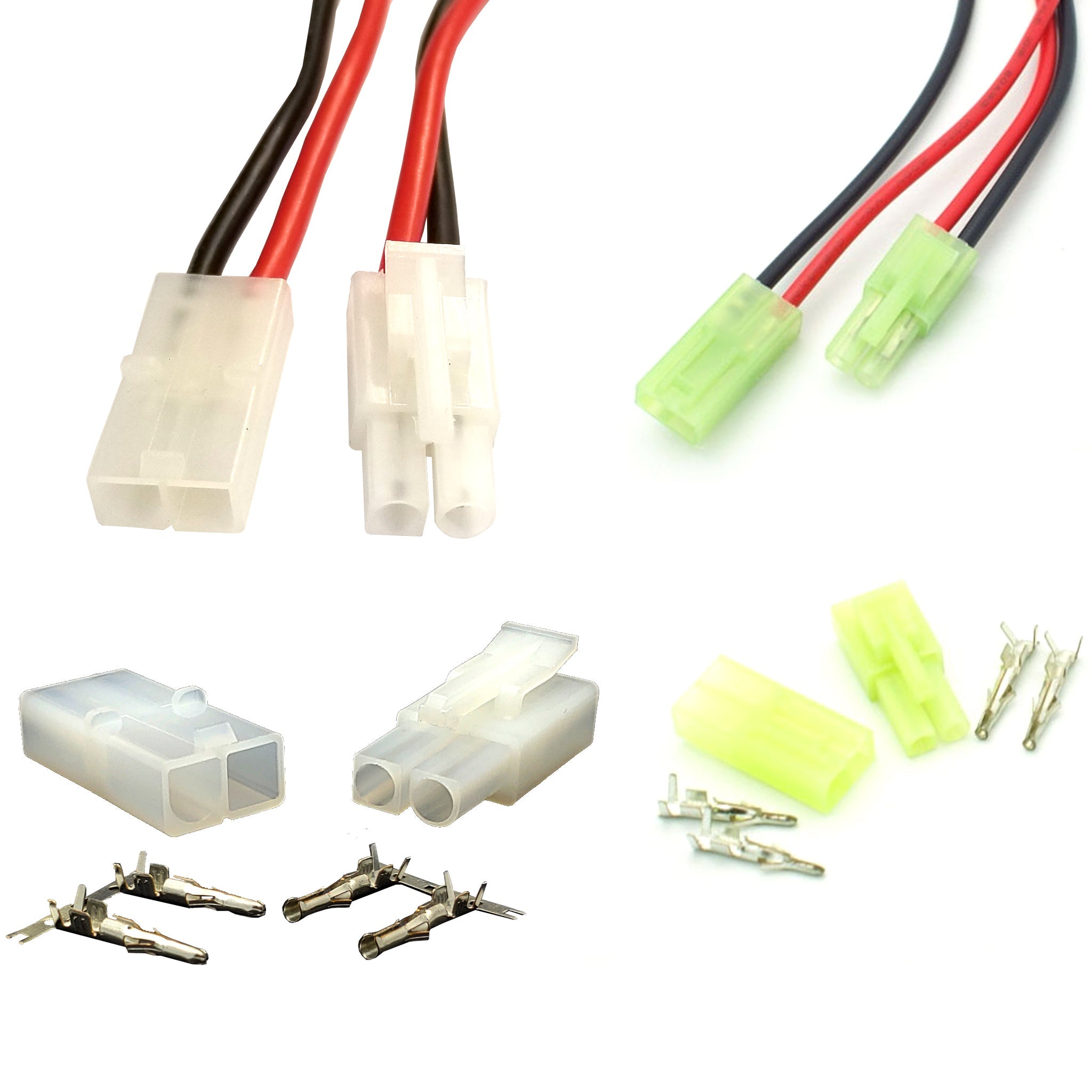 Conectores De Batería Macho Hembra XT30 De 15 Pares XT30U Con Enchufe Redondo Y Tubo Termorretractil