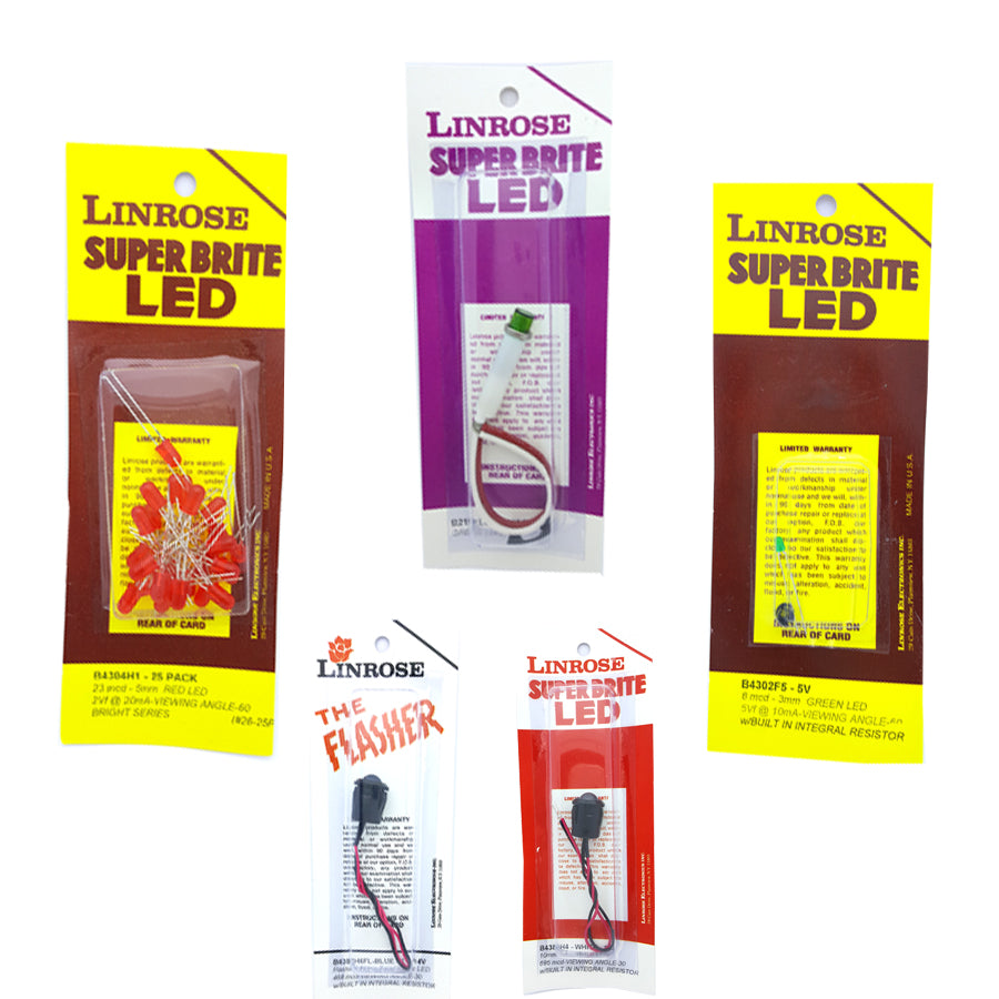 Linrose LEDs 12v, Panel Mt., Holders, Indicators