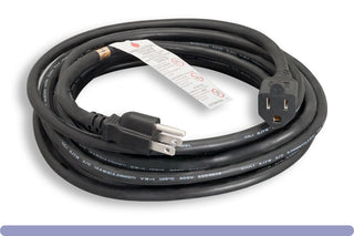 100' Heavy Duty Outdoor Extension Cord - 12/3 - Black