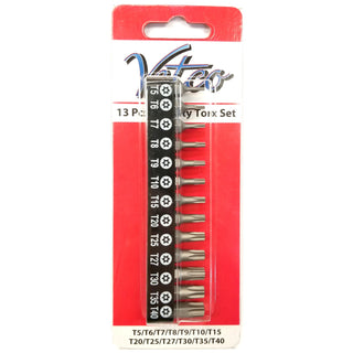 13pc Security Torx Bit Set