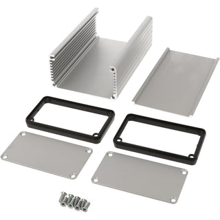 4.72" x 3.07" x 1.69'' Aluminum Silver Anodized