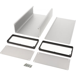 8.66" x 4.92" x 2.03'' Aluminum Silver Anodized