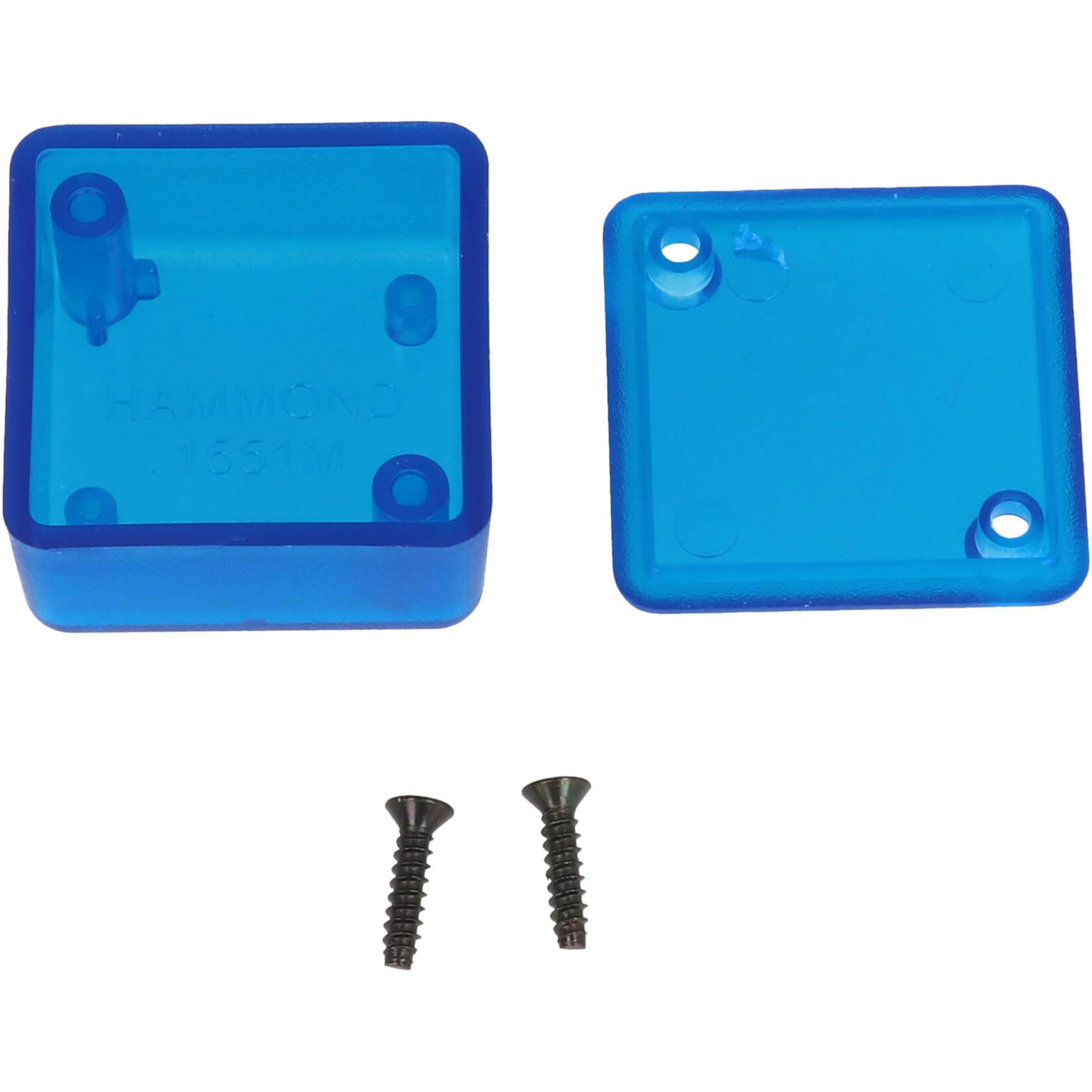 BABYLResistanceＴシャツ付属 ImportBox新品未開封 Hammond 1551MTBU Translucent Blue Plastic Enclosure 1.38 in x 1.38