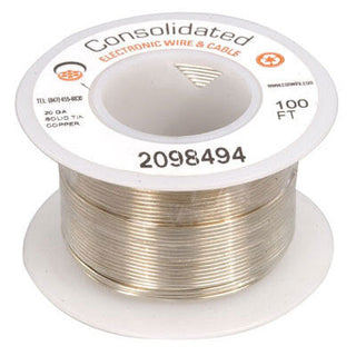 20 AWG Solid Tinned-Copper Buss Wire 100 Feet