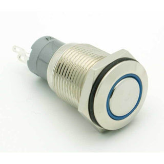 SPDT Sealed Illuminated Push Button Switch ON-OFF (Blue)