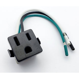 Hillman 393203 - Range Outlet - Black - 15A 125V