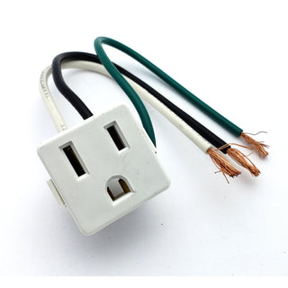 Hillman 393225 - Range Outlet - White - 15A 125V