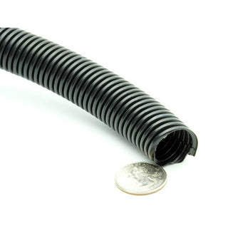 3/4" Split Loom Tubing - Black