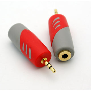 2.5mm Stereo Male - 3.5mm Stereo Female Adapter Gold