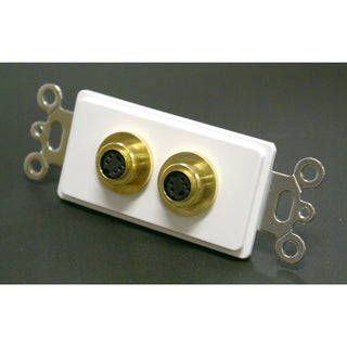 2x S-Video Decora Wall Plate