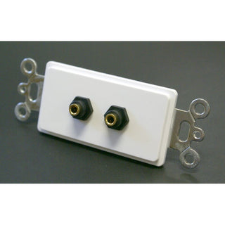 2x 3.5MM Stereo Decora Wall Plate