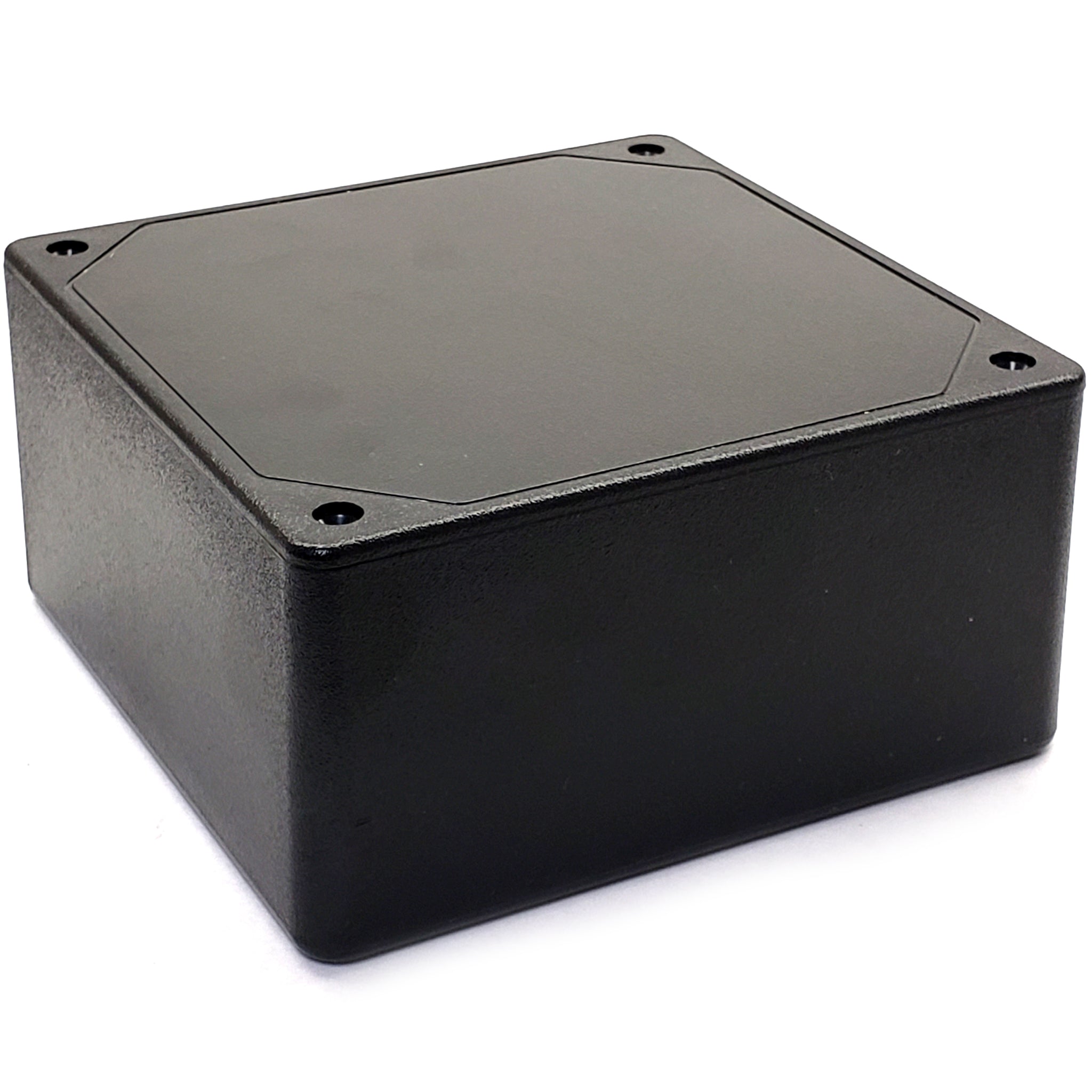 Plastic Enclosure, 4.6 in L x 2.2 in W x 4.6 in H , Black Texture