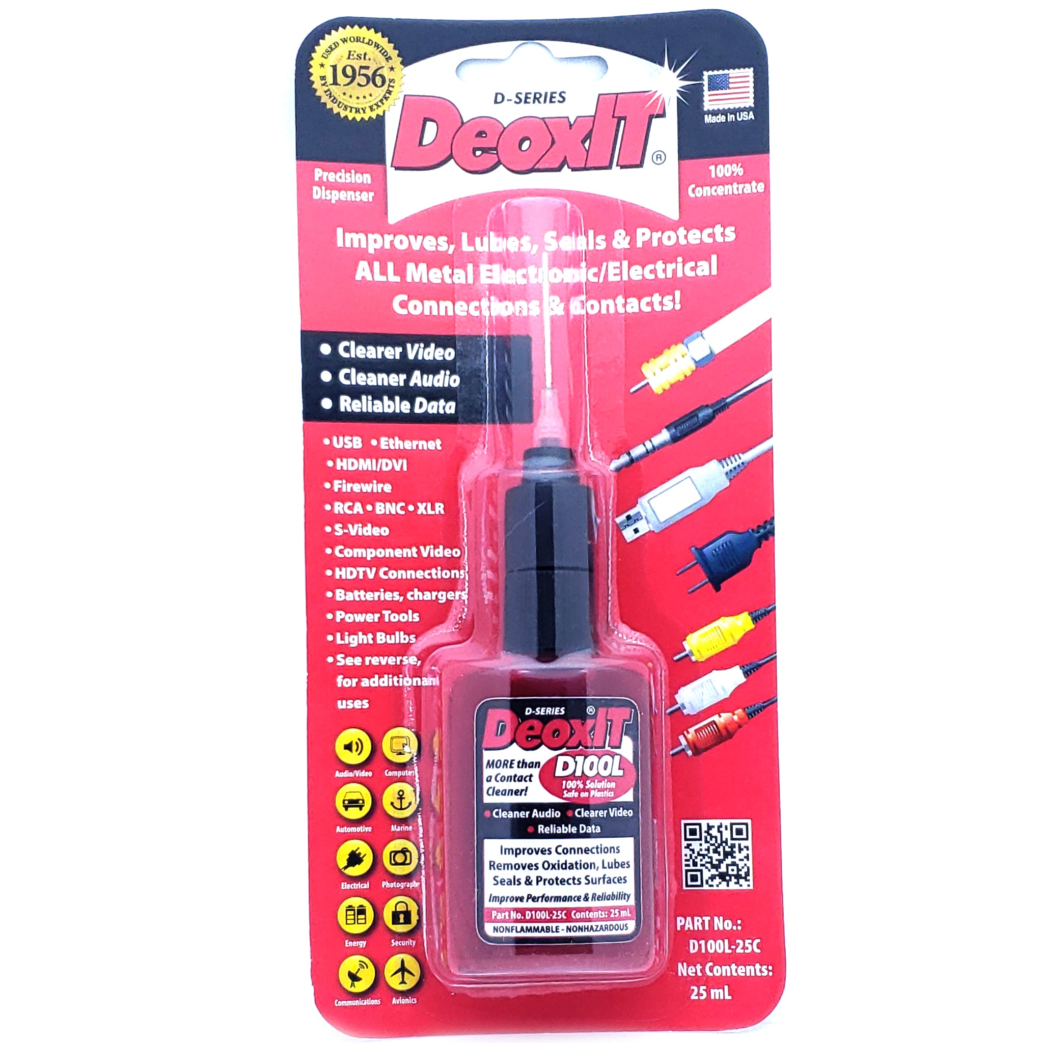 CAIG DeoxIT D100L-25C Needle Dispenser 25 ml